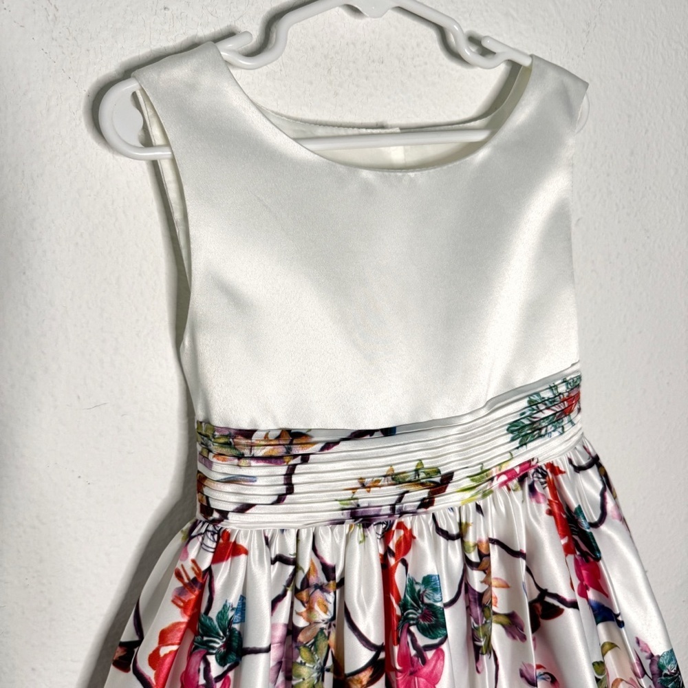 My Princess Wear girls floral birds white multicolor formal dress size 6x NWOT - Picture 3 of 11